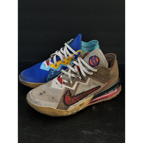 Size 10 - Nike Space Jam x LeBron 18 Low Wile E. x Roadrunner ( No Box ) - Picture 1 of 8